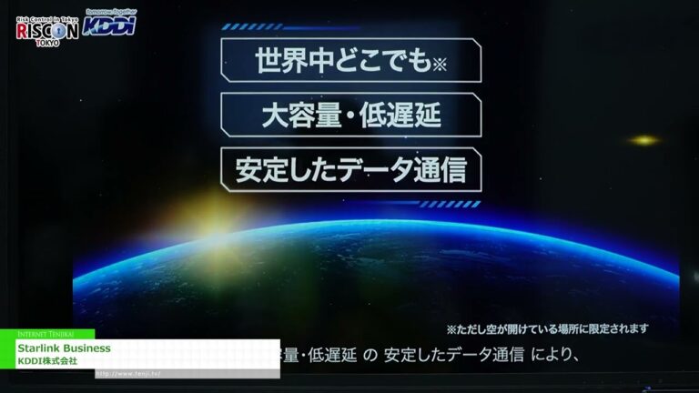 [RISCON TOKYO (Выставка по безопасности и безопасности) 2024] Старлинк Бизнес - КДДИ Корпорация